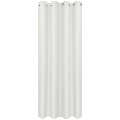 Vorhang Mit Ösen B: 140 cm, Weiß