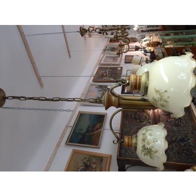Schöne Lampe 3er Vintage - massiv