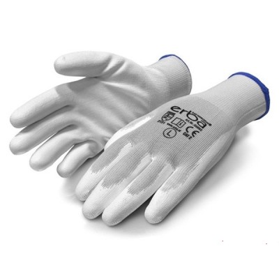 ERBA Polyester Feinstrick Handschuhe PU Gr. M