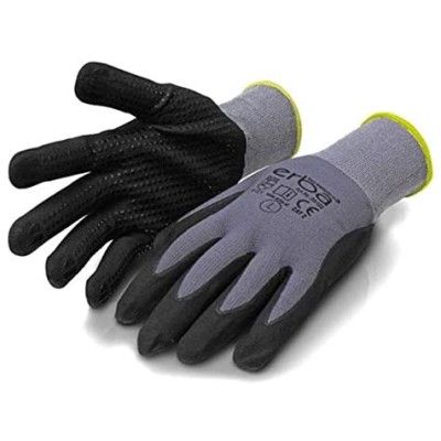 ERBA Polyester Feinstrick Handschuhe LATEX Gr. L