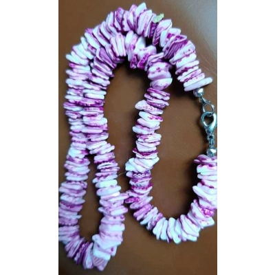 Halskette violett / Lila mit Steinen