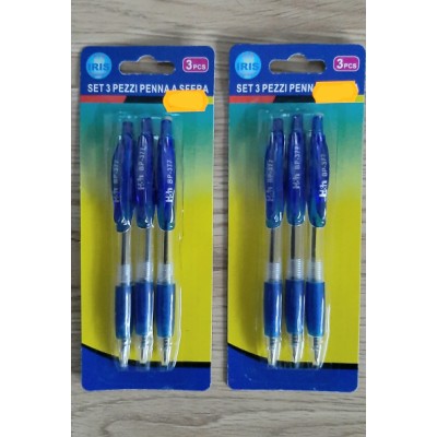 Iris Set 3Stk Kugelschreiber blau