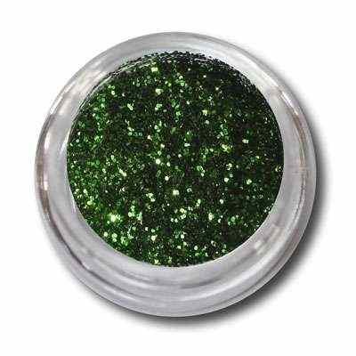 Glitterpuder grün