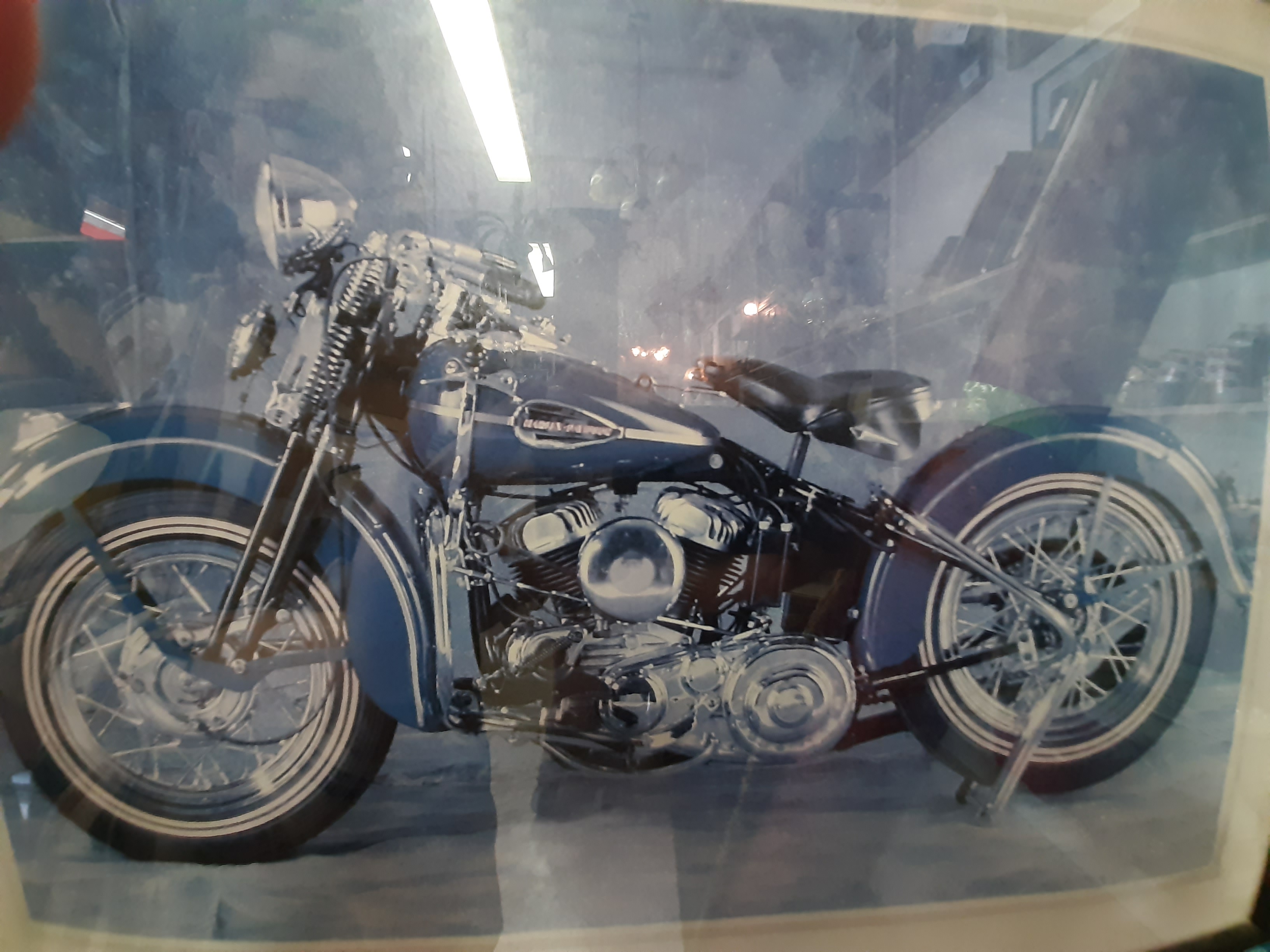 Motorrad Bild ca. 40x29.5cm  Flohmarkt 184, Arltgasse 34, 1160 Wien