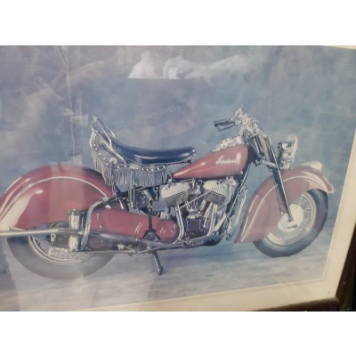 Motorrad Bild ca. 40x29.5cm